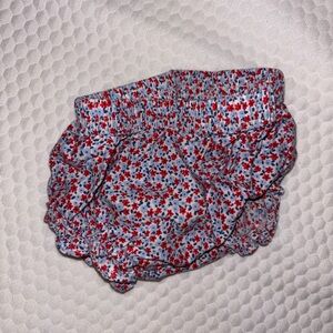 Cat & Jack Red and Blue Floral Baby Bloomers